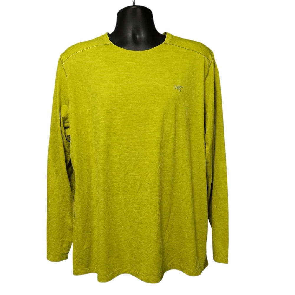 Arc'teryx Men's Yellow-Lime Cormac LS Tee